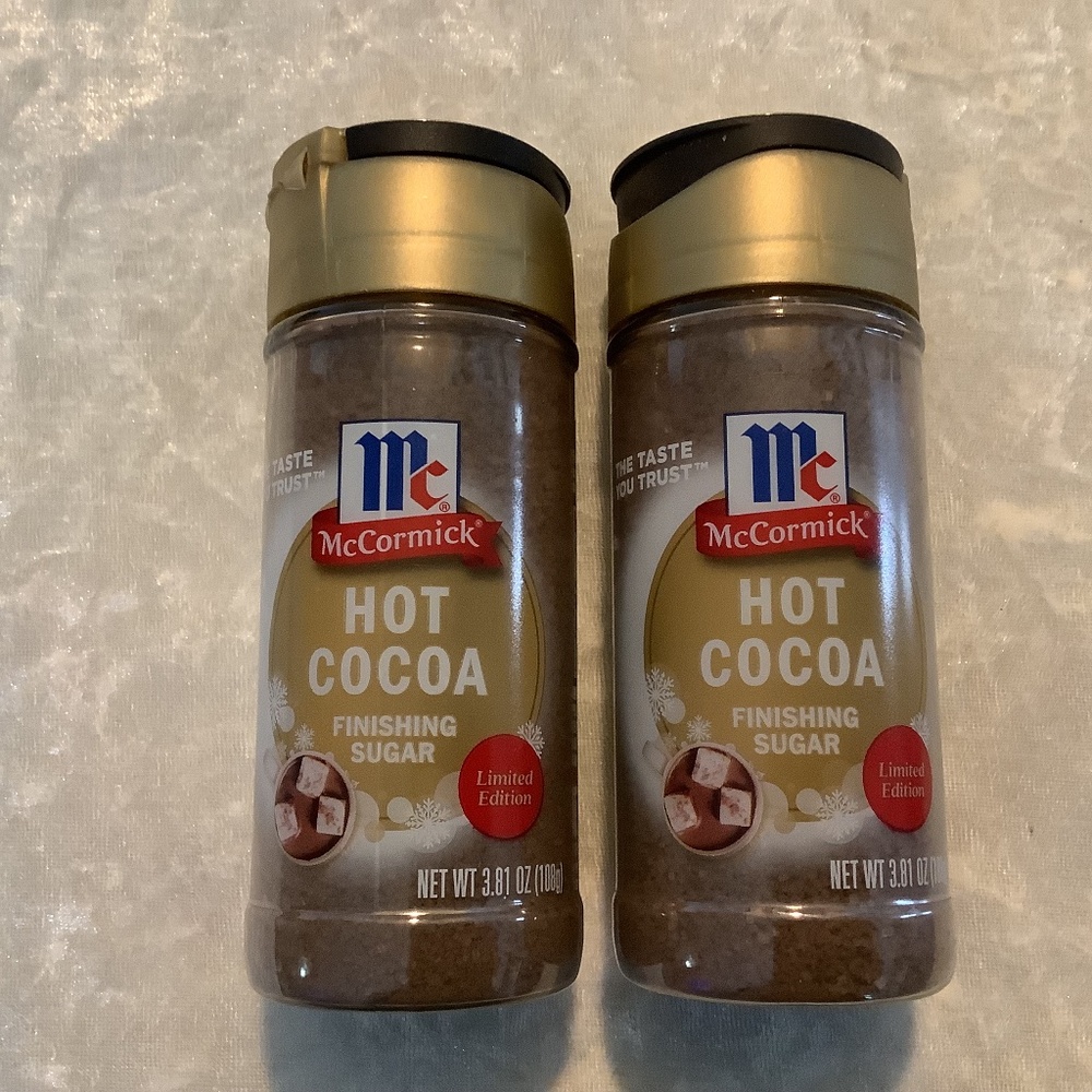 2 McCormick Hot Cocoa Finishing Sugars